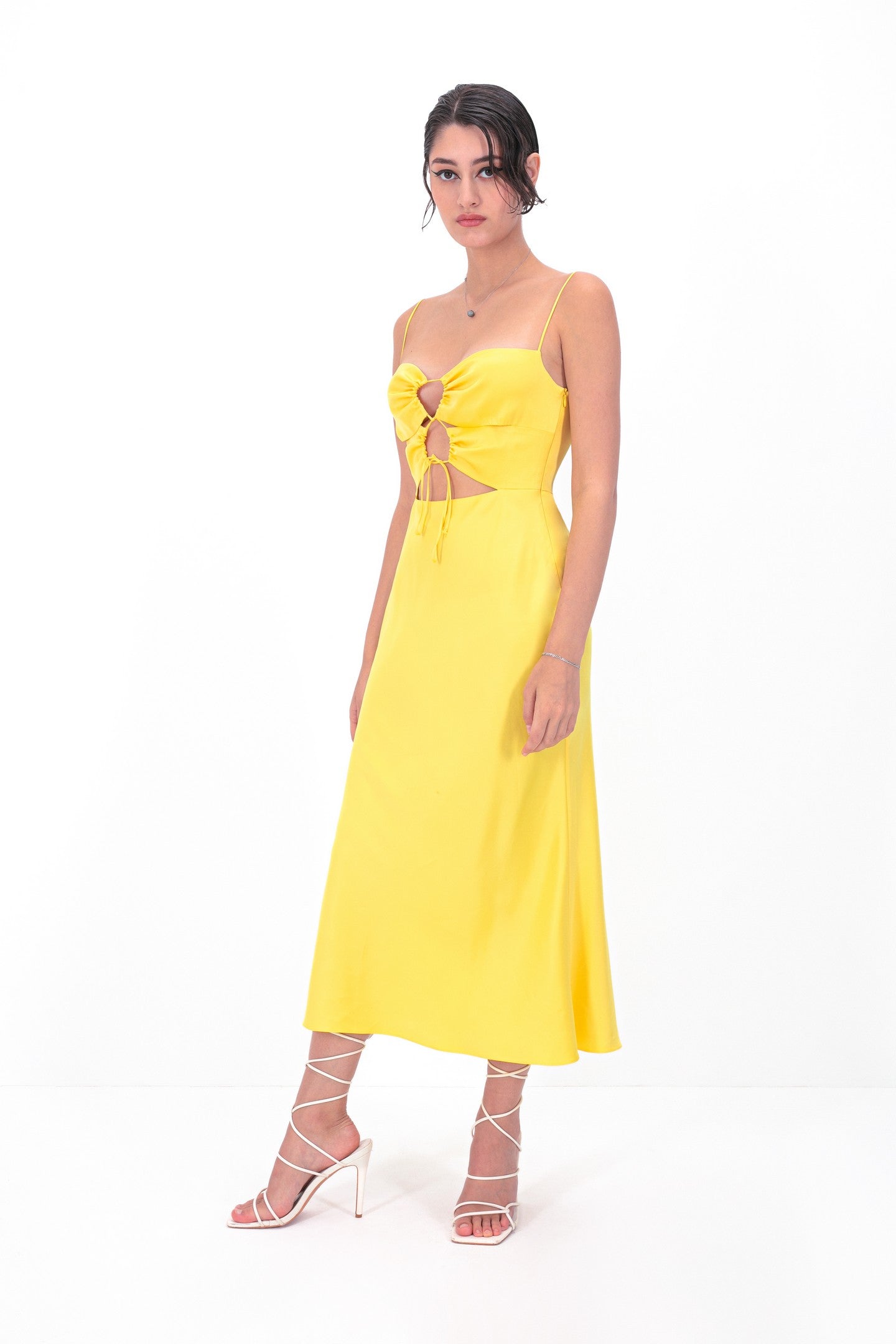 Model in Cassiopeia dress front view