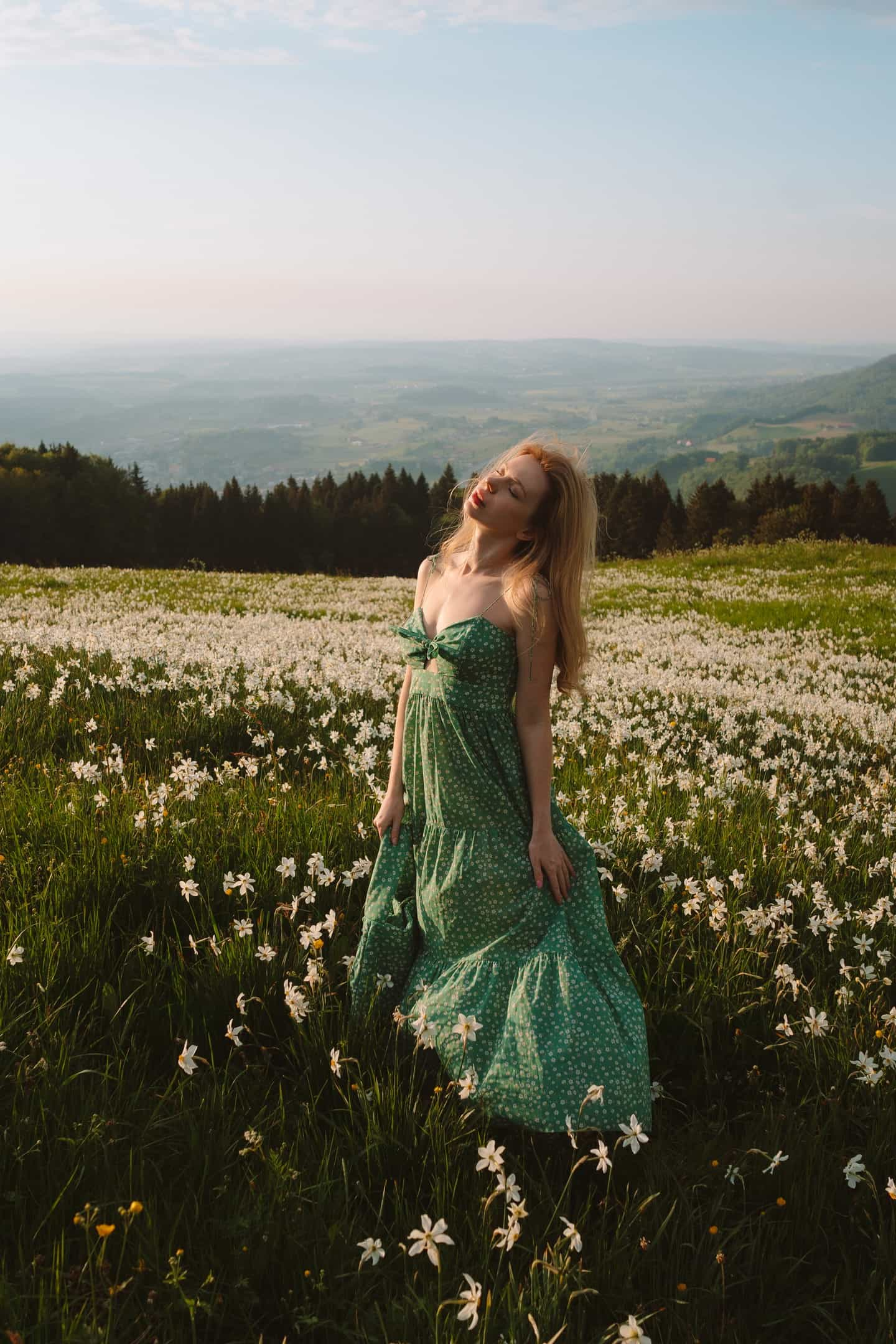 Model in Meadow Whisper dress