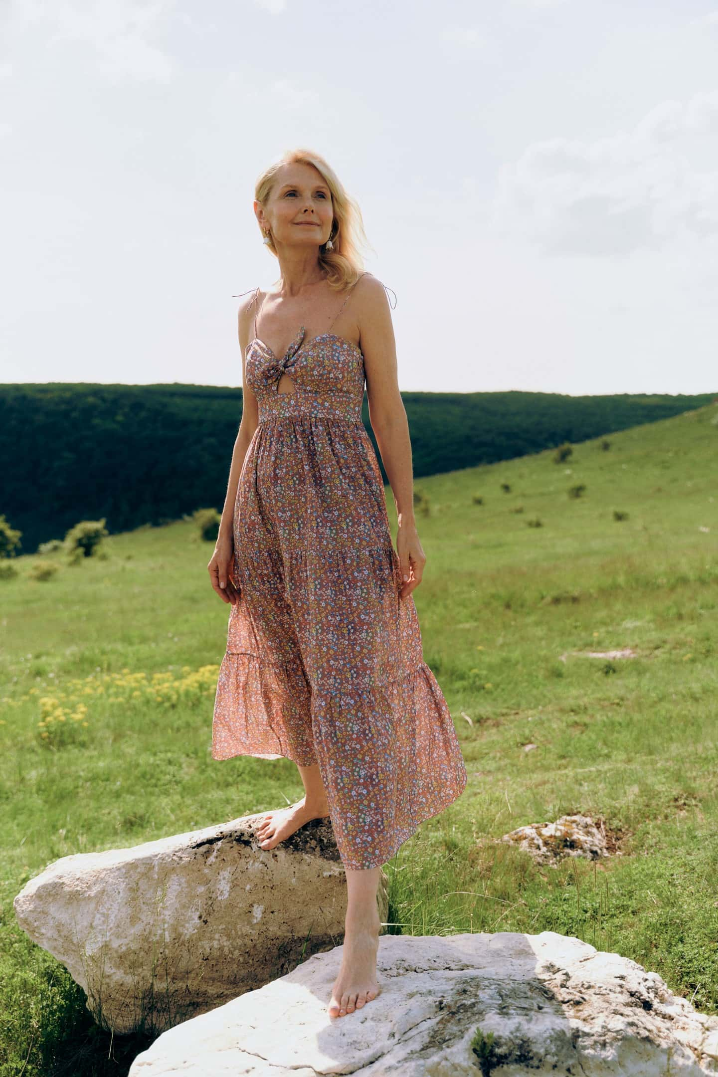 Model in Meadow Whisper dress