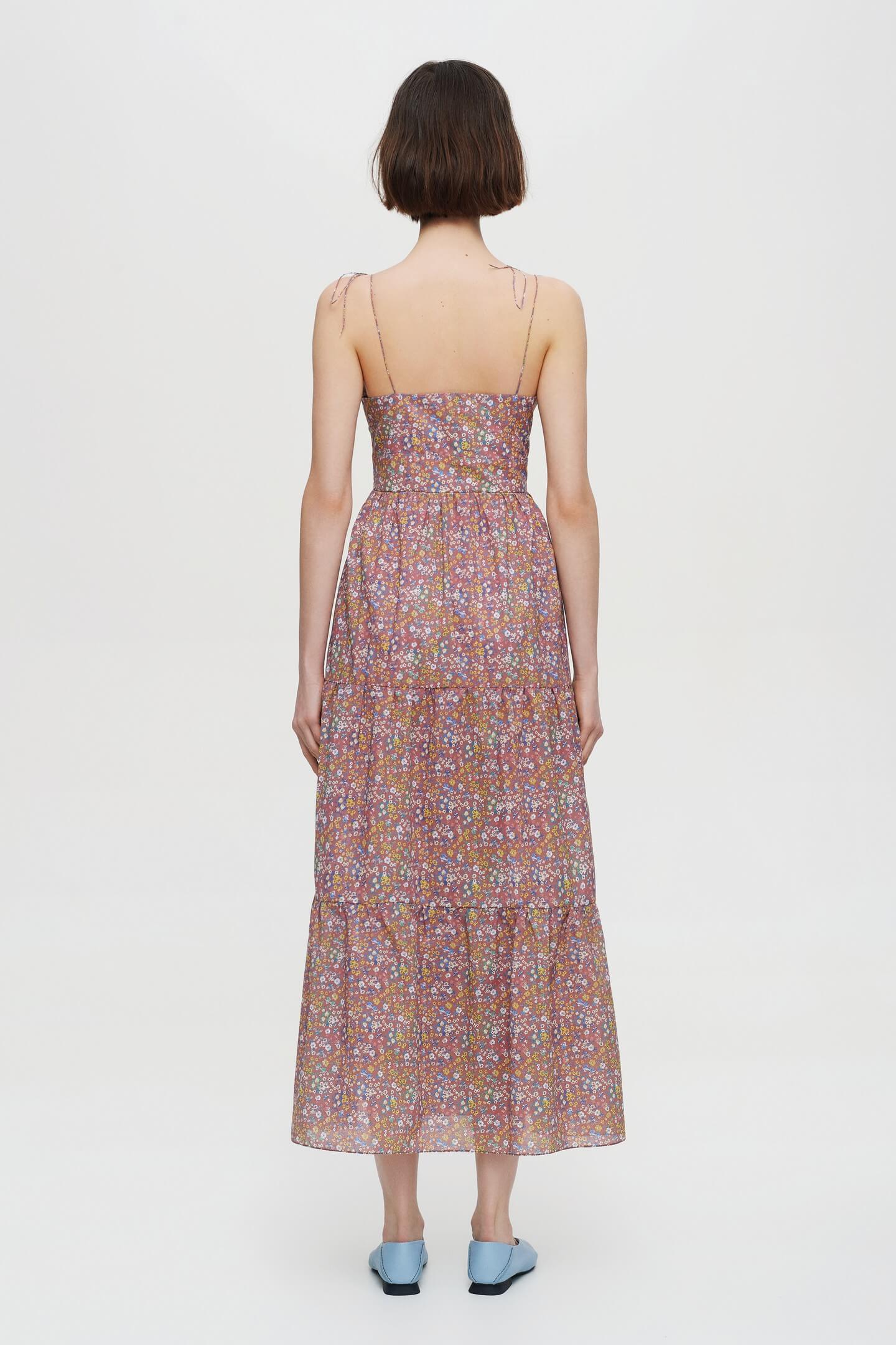 Model in Meadow Whisper dress back view