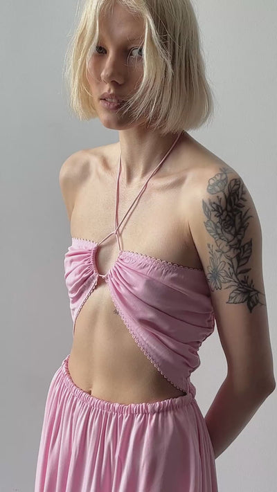 Model in Silver Haze dress video